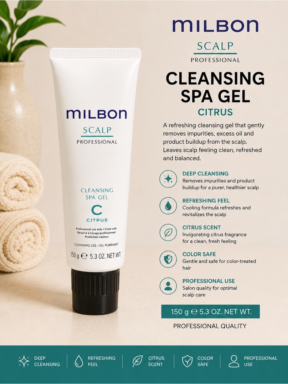 Scalp Cleansing Spa Gel - Citrus (White)